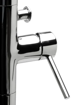 ALFI brand Brass, AB2534-PC Polished Chrome Single Lever Floor Mounted Tub Filler Mixer w Hand Held Shower Head