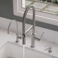 ALFI Brushed Gooseneck Single Hole Faucet, AB2015
