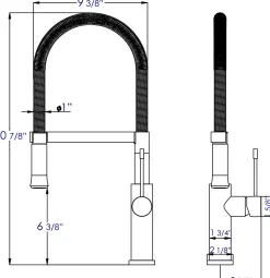 ALFI Brushed Gooseneck Single Hole Faucet, AB2015