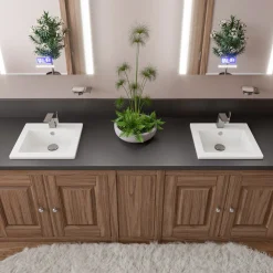 ALFI Brushed Nickel Modern Single Hole Bathroom Faucet, AB1470-BN