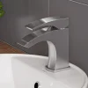 ALFI Brushed Nickel Single Lever Bathroom Faucet, AB1586-BN
