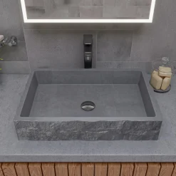 ALFI Brushed Nickel Tall Single Hole Modern Bathroom Faucet, AB1778-BN