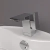 ALFI Polished Chrome Modern Single Hole Bathroom Faucet, AB1470-PC