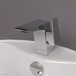 ALFI Polished Chrome Modern Single Hole Bathroom Faucet, AB1470-PC