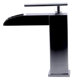 ALFI Polished Chrome Single Hole Waterfall Bathroom Faucet, AB1598-PC
