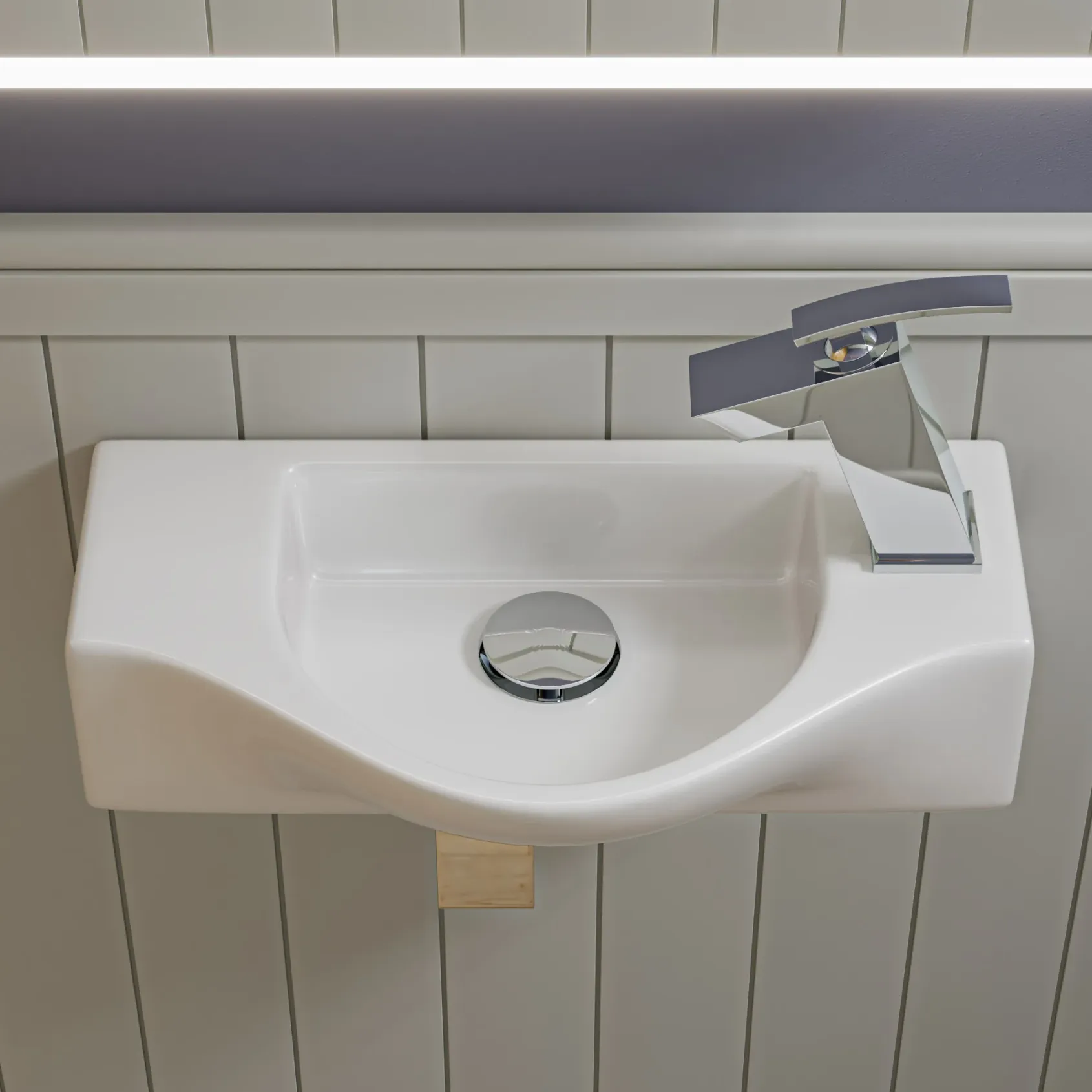 ALFI Polished Chrome Single Lever Bathroom Faucet, AB1628-PC