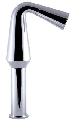 ALFI Polished Chrome Single Hole Tall Cone Waterfall Bathroom Faucet, AB1792-PC