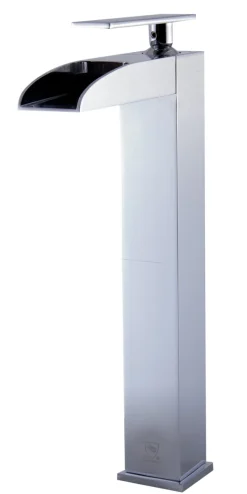 ALFI Polished Chrome Single Hole Tall Waterfall Bathroom Faucet, AB1597-PC