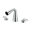 ALFI Polished Chrome Widespread Cone Waterfall Bathroom Faucet, AB1790-PC