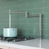 ALFI Polished Stainless Steel Retractable Pot Filler Faucet, AB5018-PSS