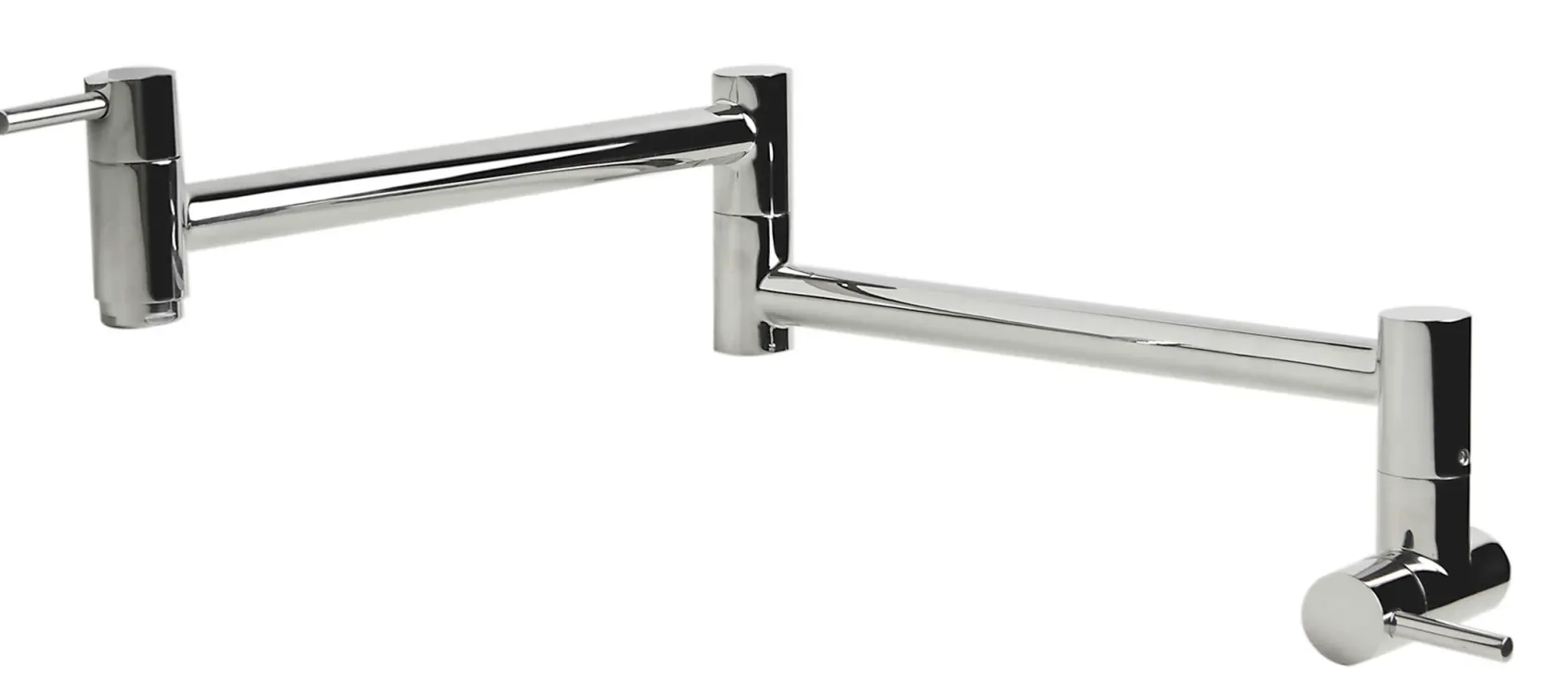 ALFI Polished Stainless Steel Retractable Pot Filler Faucet, AB5019-PSS