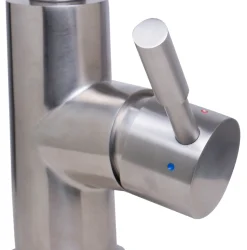 ALFI Solid Brushed Stainless Steel Single Hole Pull Down Kitchen Faucet, AB2028-BSS