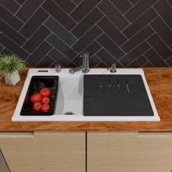 ALFI Solid Brushed Stainless Steel Pull Out Single Hole Kitchen Faucet, AB2025-BSS