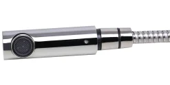 ALFI Solid Polished Stainless Steel Pull Out Single Hole Kitchen Faucet, AB2025-PSS
