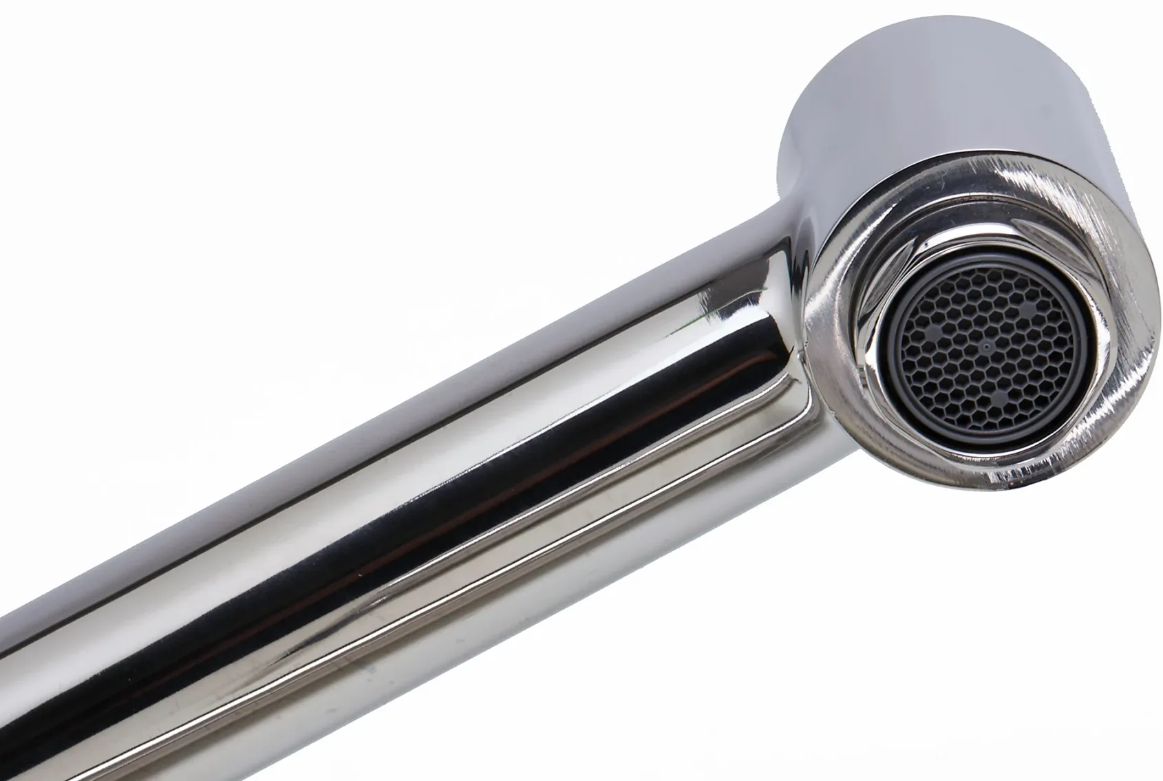 ALFI Solid Polished Stainless Steel Retractable Single Hole Kitchen Faucet, AB2038-PSS