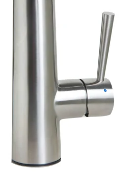 ALFI Solid Stainless Steel Commercial Spring Kitchen Faucet with Pull Down Shower Spray, AB2039S
