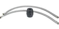 ALFI Solid Stainless Steel Commercial Spring Kitchen Faucet with Pull Down Shower Spray, AB2039S