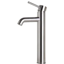 ALFI Tall Brushed Nickel Single Lever Bathroom Faucet, AB1023-BN