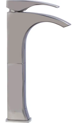ALFI Tall Brushed Nickel Single Lever Bathroom Faucet, AB1587-BN