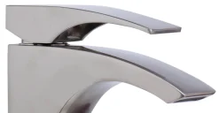 ALFI Tall Brushed Nickel Single Lever Bathroom Faucet, AB1587-BN