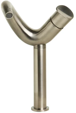 ALFI Tall Wave Brushed Nickel Single Lever Bathroom Faucet, AB1570-BN