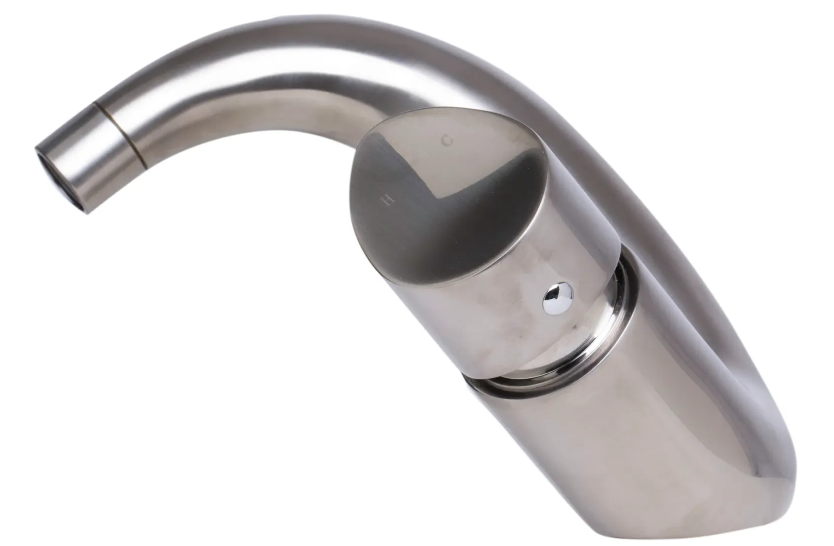 ALFI Wave Brushed Nickel Single Lever Bathroom Faucet, AB1572-BN