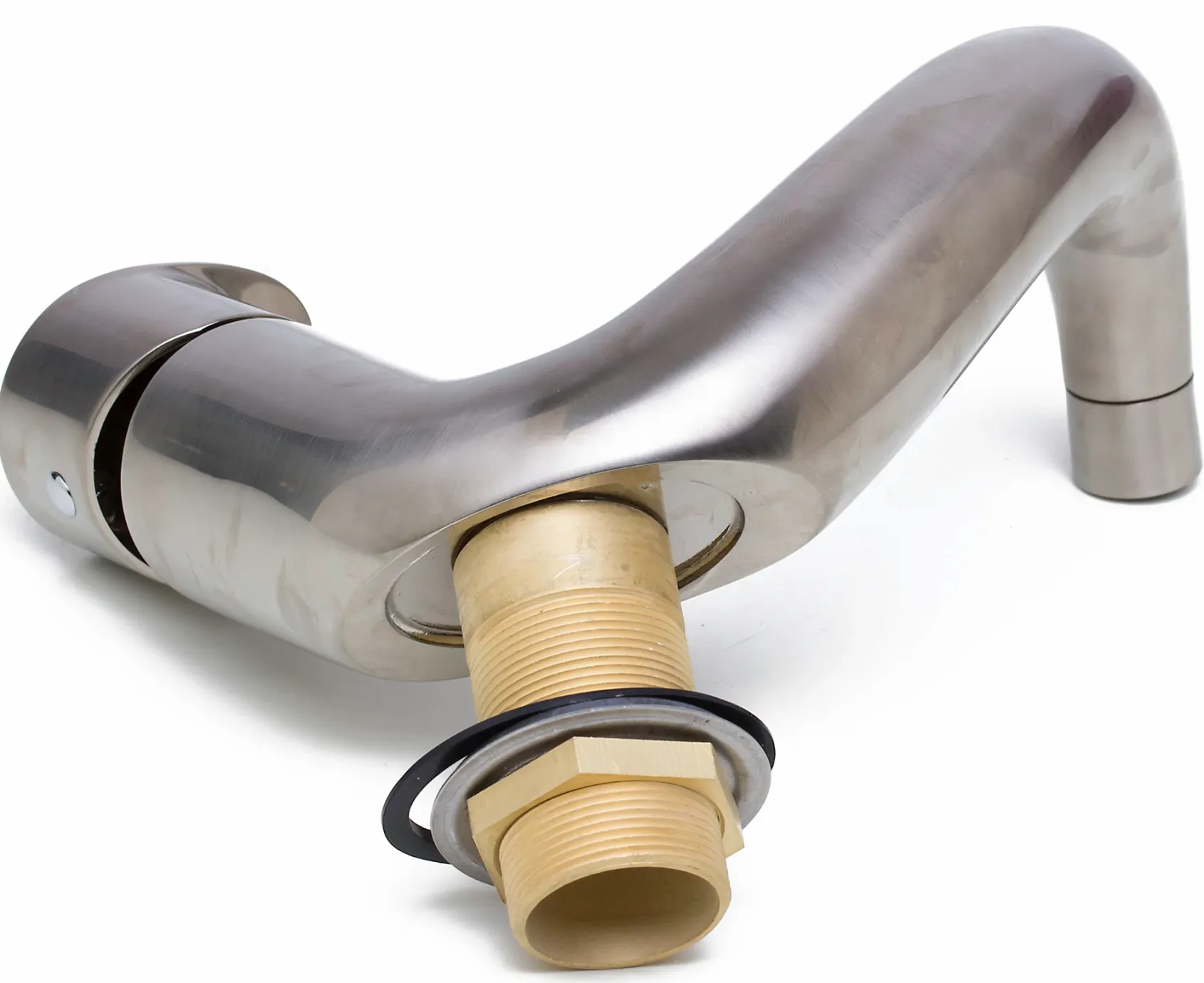 ALFI Wave Brushed Nickel Single Lever Bathroom Faucet, AB1572-BN
