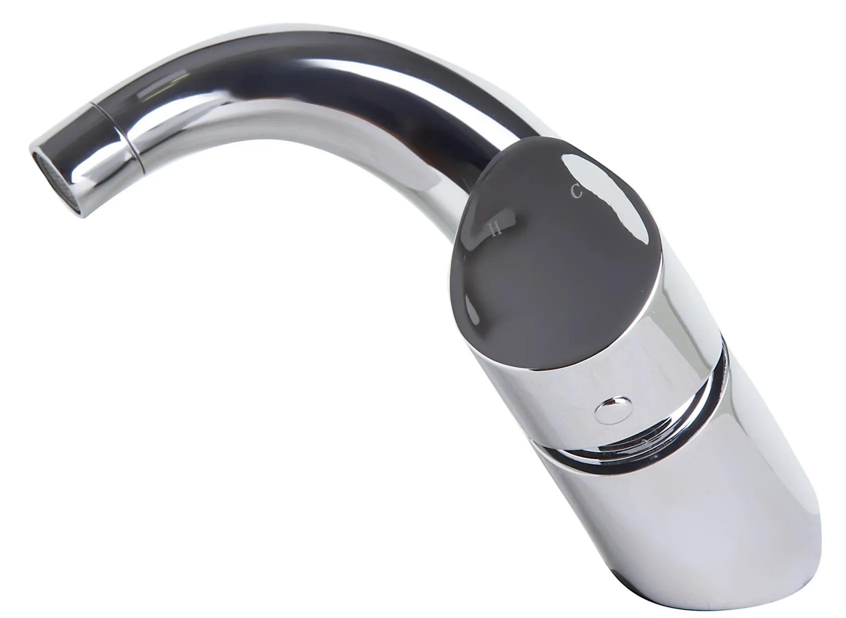 ALFI Wave Polished Chrome Single Lever Bathroom Faucet, AB1572-PC
