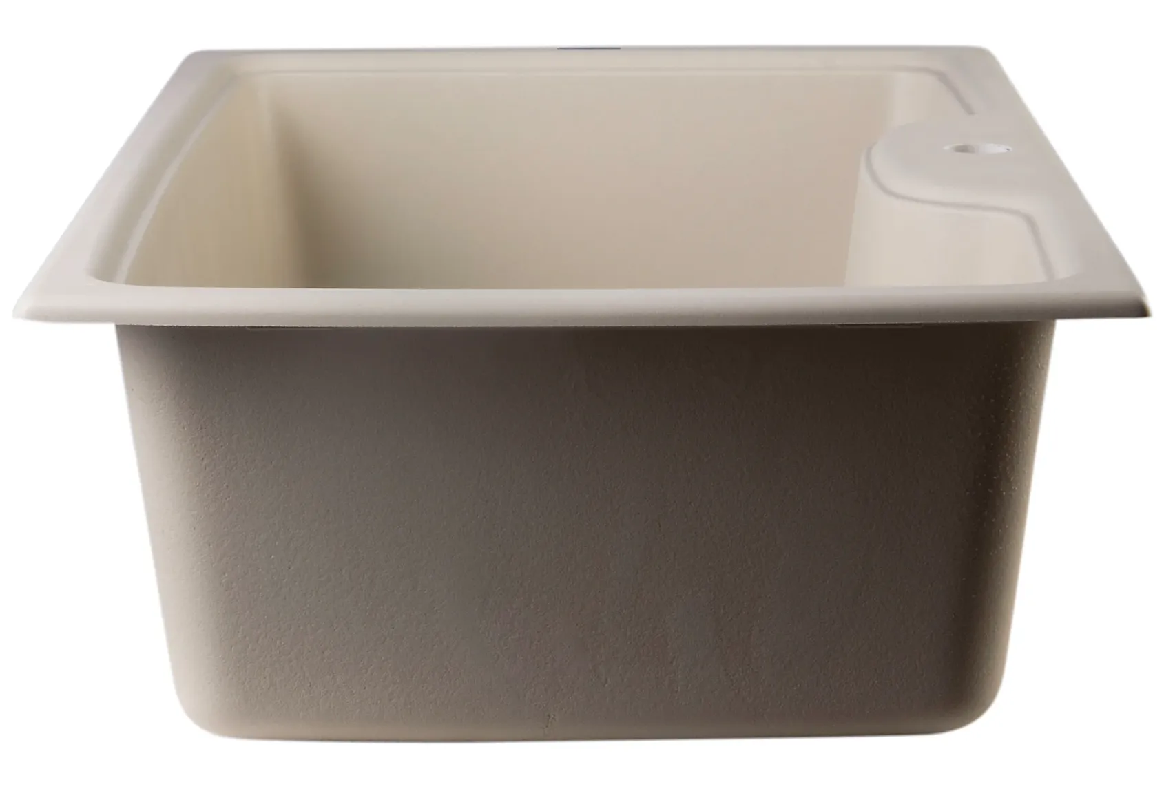 ALFI Biscuit 35" Drop-In Single Bowl Granite Composite Kitchen Sink, AB3520DI-B