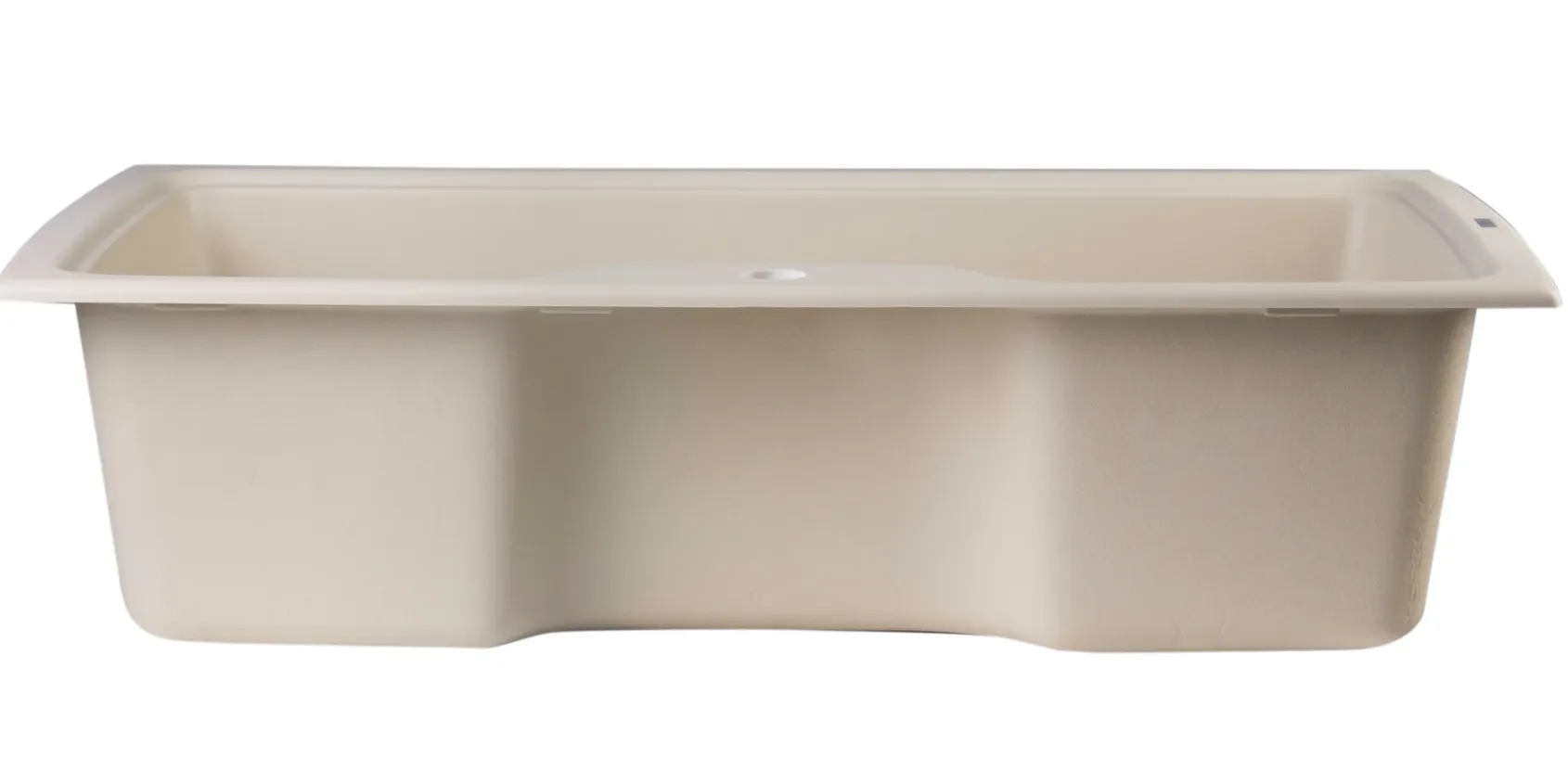 ALFI Biscuit 35" Drop-In Single Bowl Granite Composite Kitchen Sink, AB3520DI-B