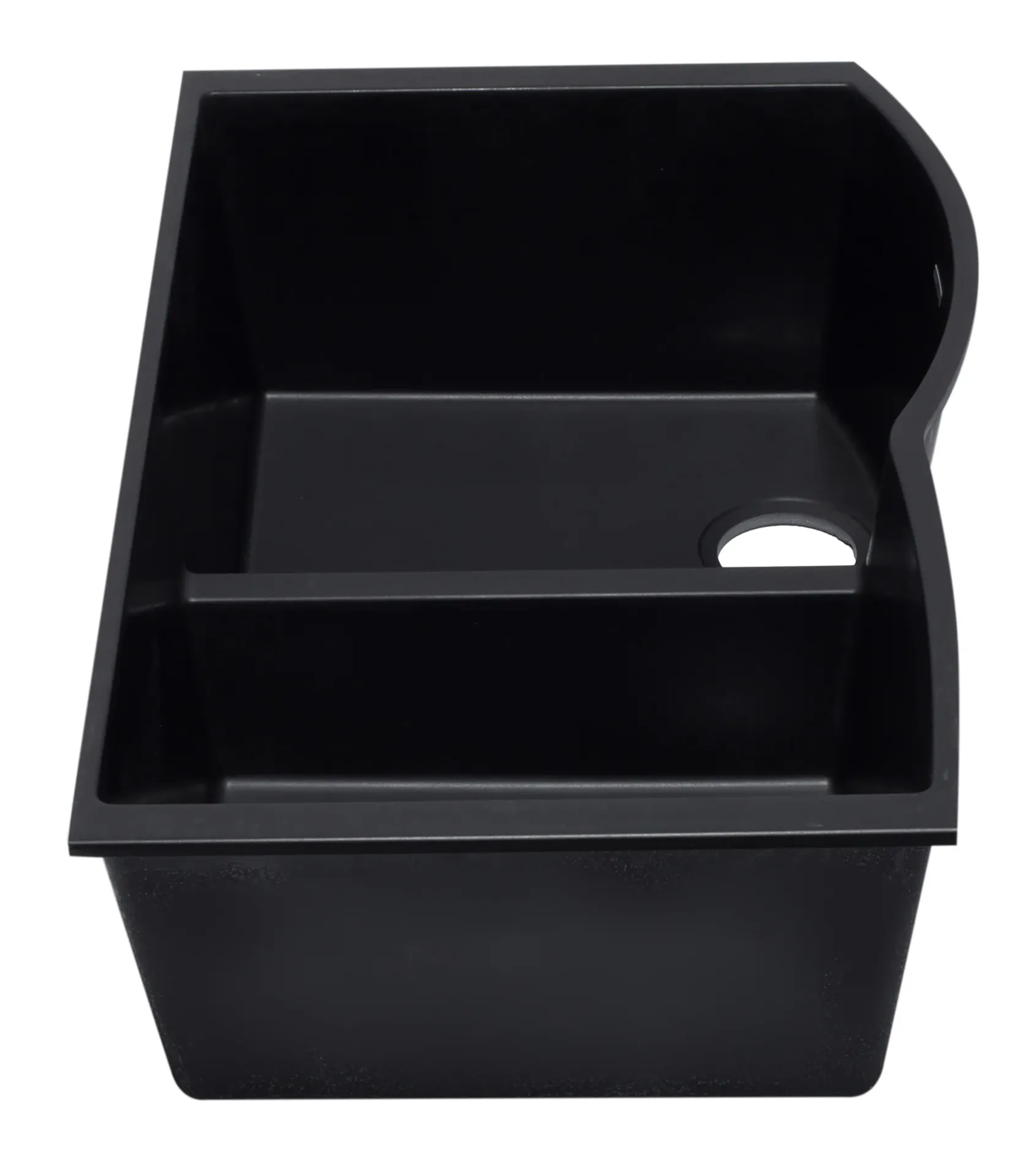 ALFI Black 33" Double Bowl Undermount Granite Composite Kitchen Sink, AB3320UM-BLA