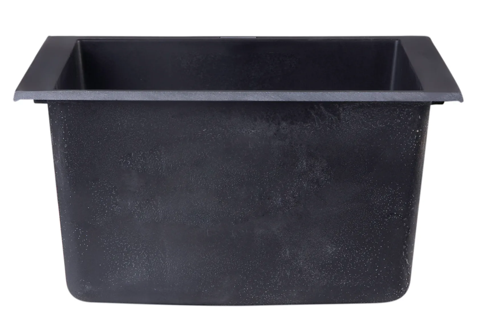 ALFI Black 17" Undermount Rectangular Granite Composite Kitchen Prep Sink, AB1720UM-BLA