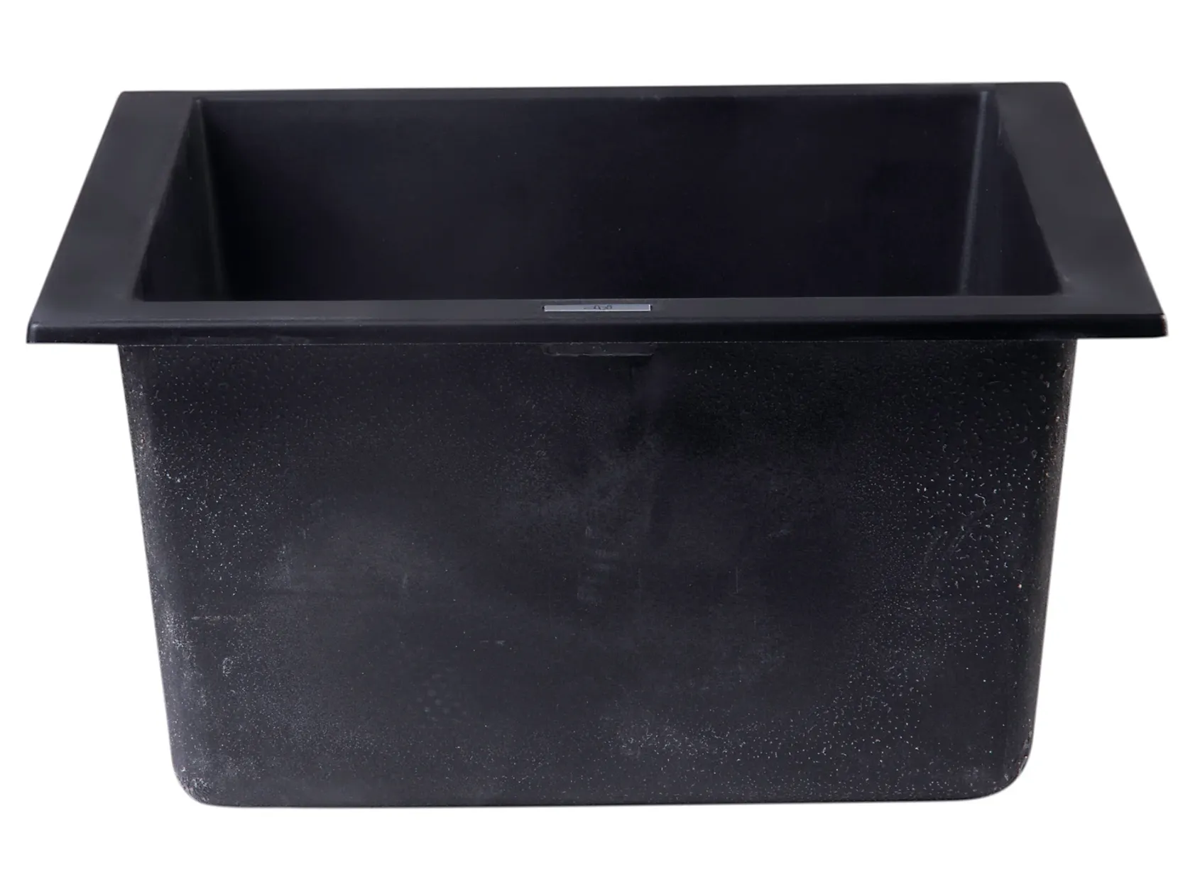 ALFI Black 17" Undermount Rectangular Granite Composite Kitchen Prep Sink, AB1720UM-BLA