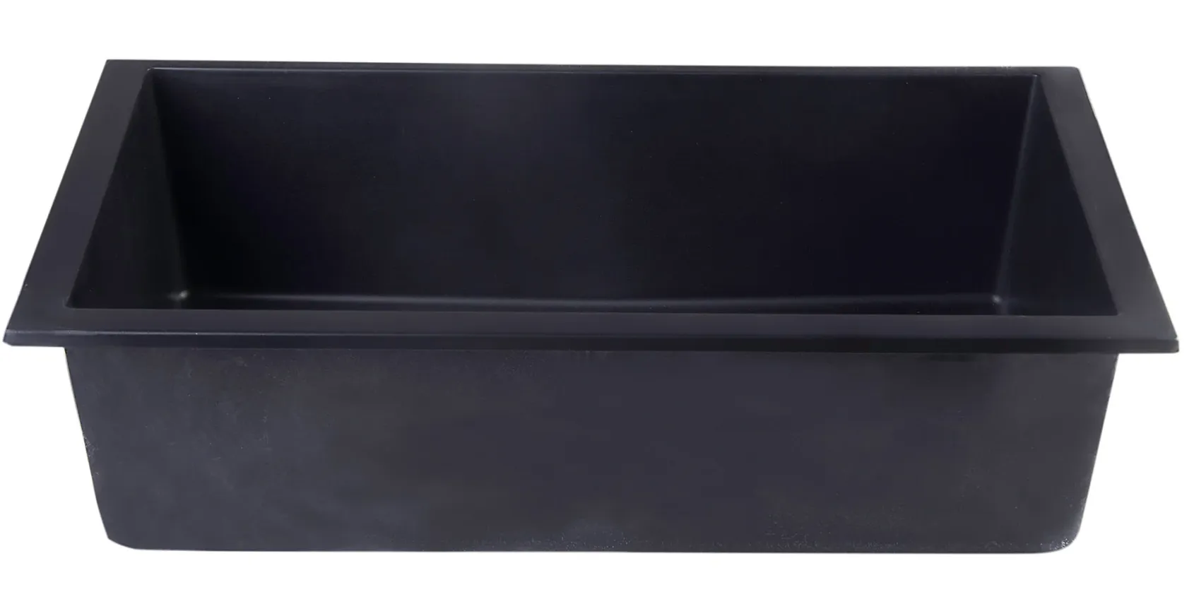 ALFI Black 30" Undermount Single Bowl Granite Composite Kitchen Sink, AB3020UM-BLA