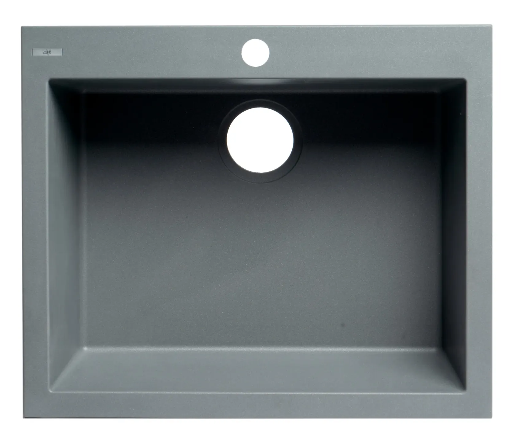 ALFI brand AB2420DI-T Titanium 24" Drop-In Single Bowl Granite Composite Kitchen Sink