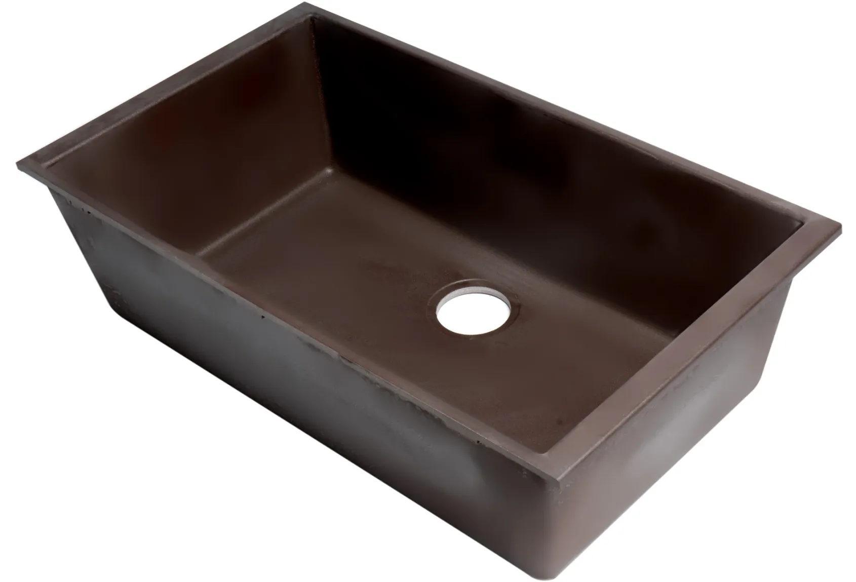 ALFI brand AB3322UM-C Chocolate 33" Single Bowl Undermount Granite Composite Kitchen Sink