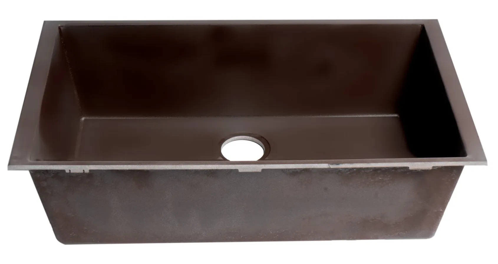 ALFI brand AB3322UM-C Chocolate 33" Single Bowl Undermount Granite Composite Kitchen Sink