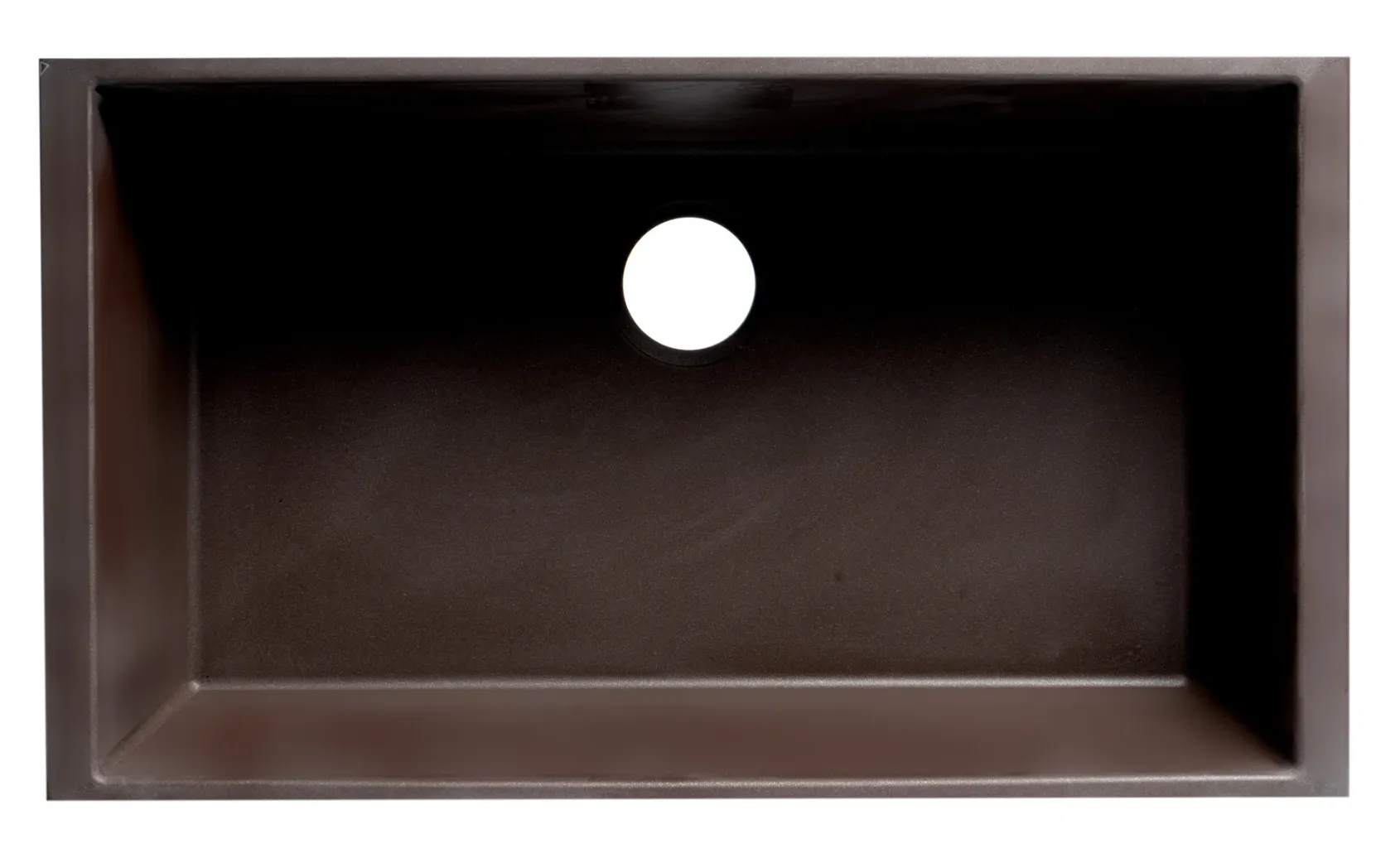 ALFI brand AB3322UM-C Chocolate 33" Single Bowl Undermount Granite Composite Kitchen Sink