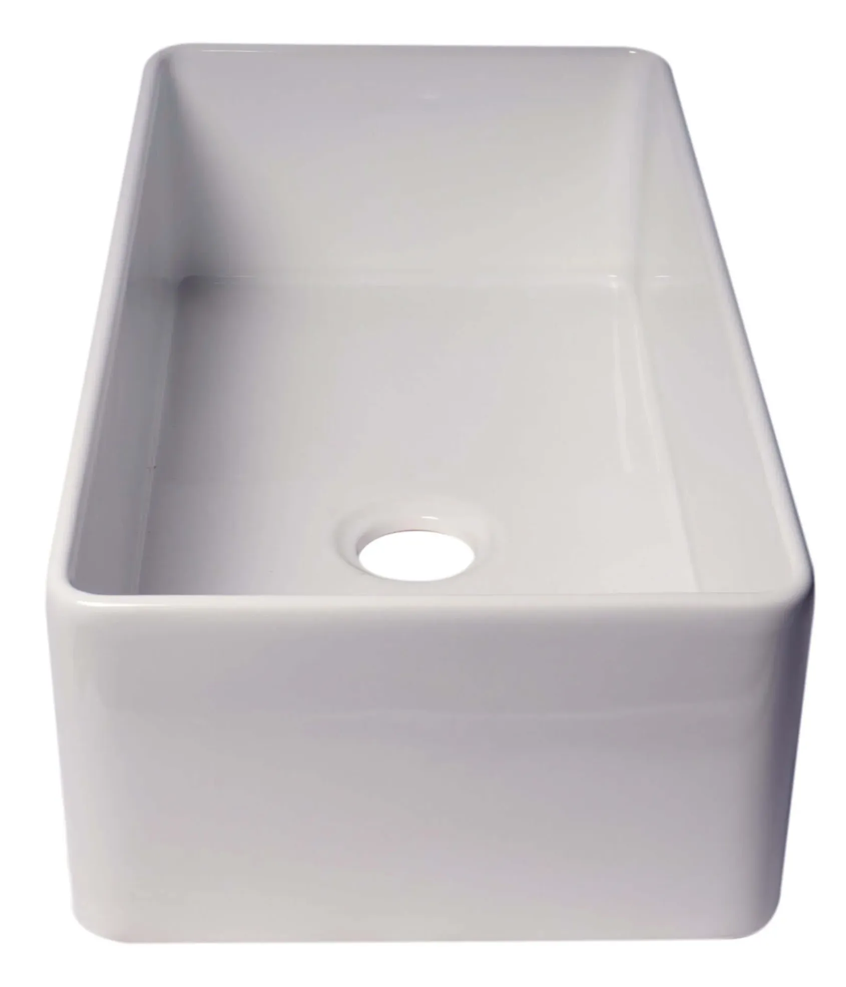ALFI brand 36" Fireclay Farmhouse Sink, White, ABF3618-W
