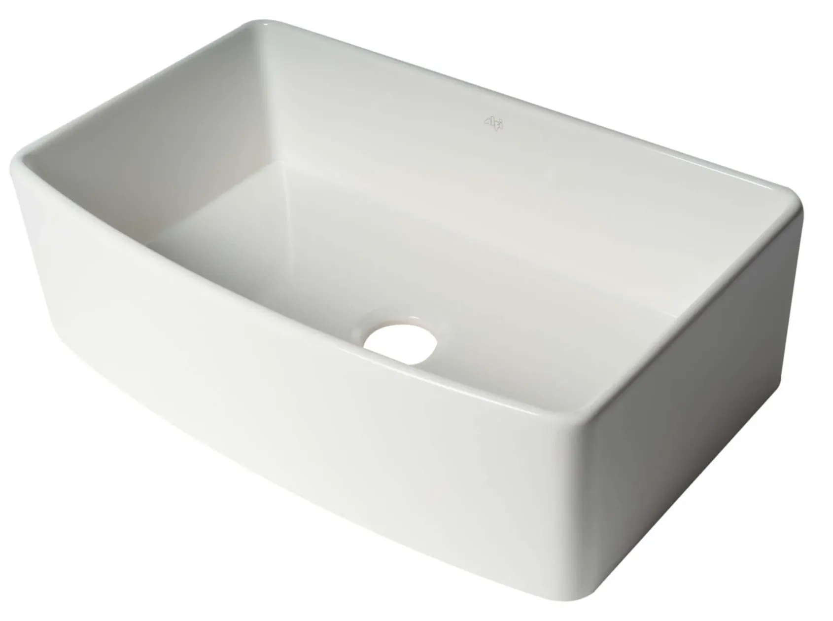 ALFI brand 33" Fireclay Farmhouse Sink with Accessories, White, ABFC3320S-W