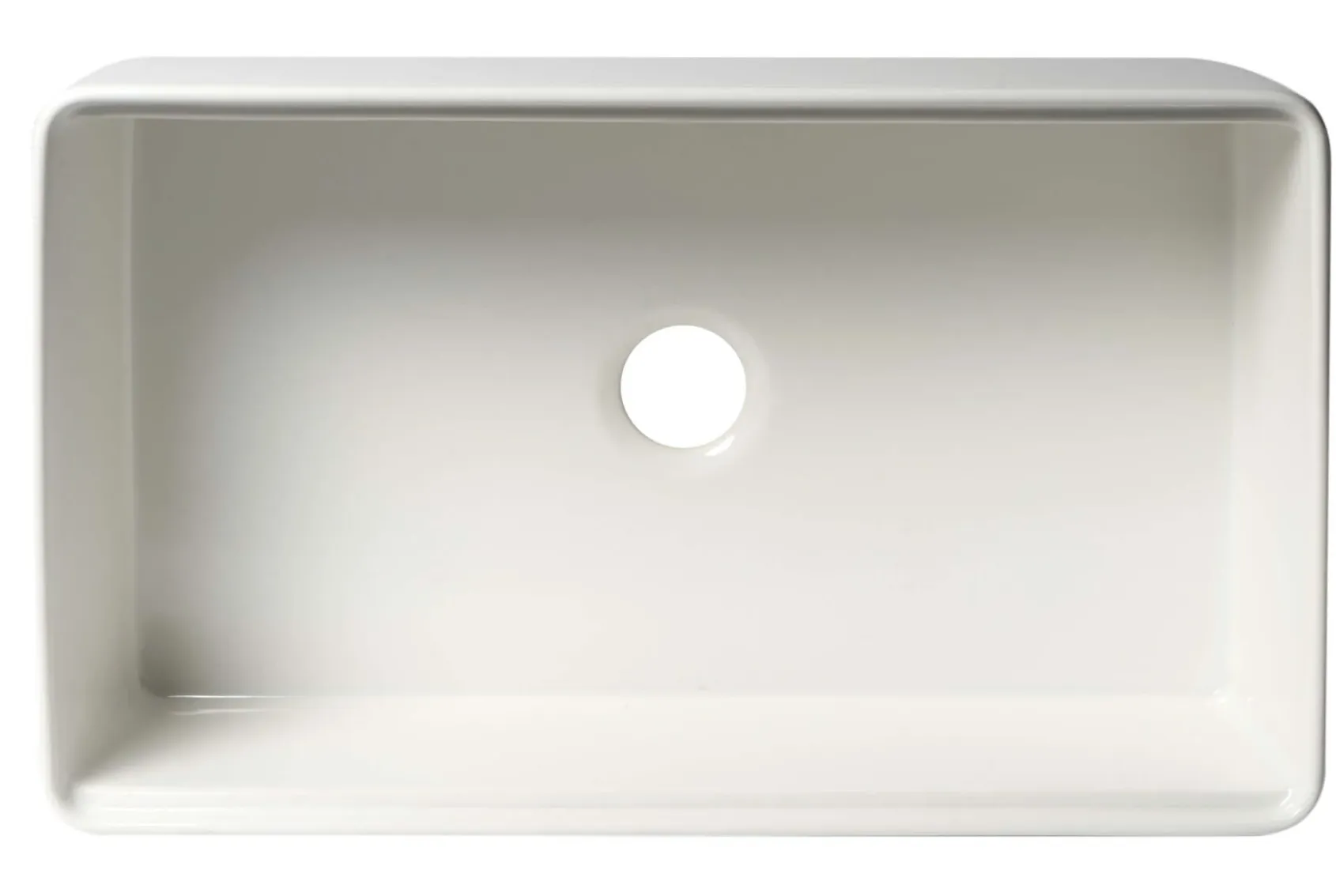 ALFI brand 33" Fireclay Workstation Farmhouse Sink with Accessories, White, ABFS3320S-W