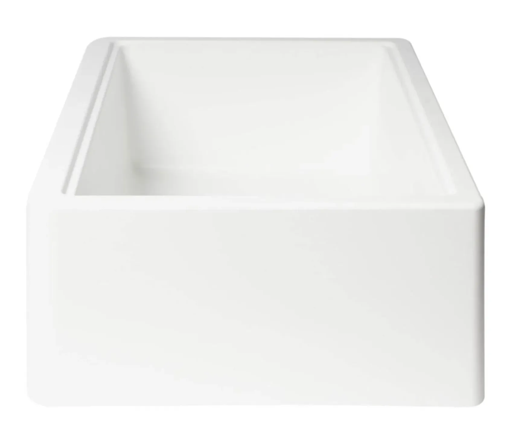 ALFI brand 33" Granite Composite Workstation Farmhouse Sink with Accessories, White, No Faucet Hole, AB33FARM-W