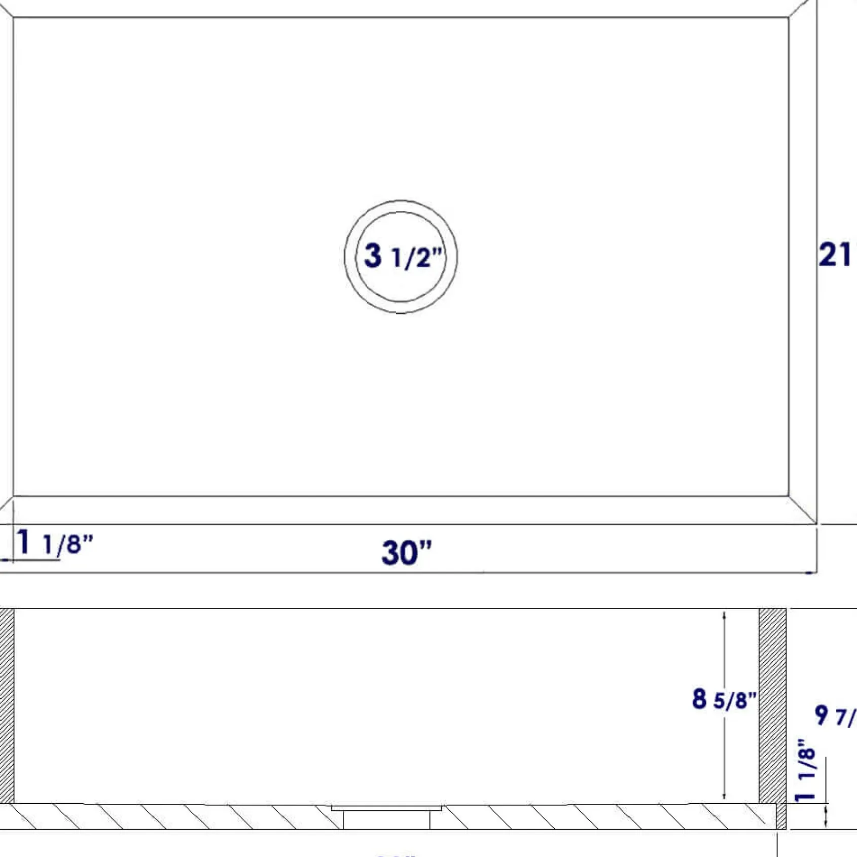 ALFI 30" Single Bowl Bamboo Farmhouse Apron Sink, AB3021