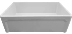 ALFI 30" Single Bowl Fireclay Farmhouse Apron Sink, White, AB3020SB-W