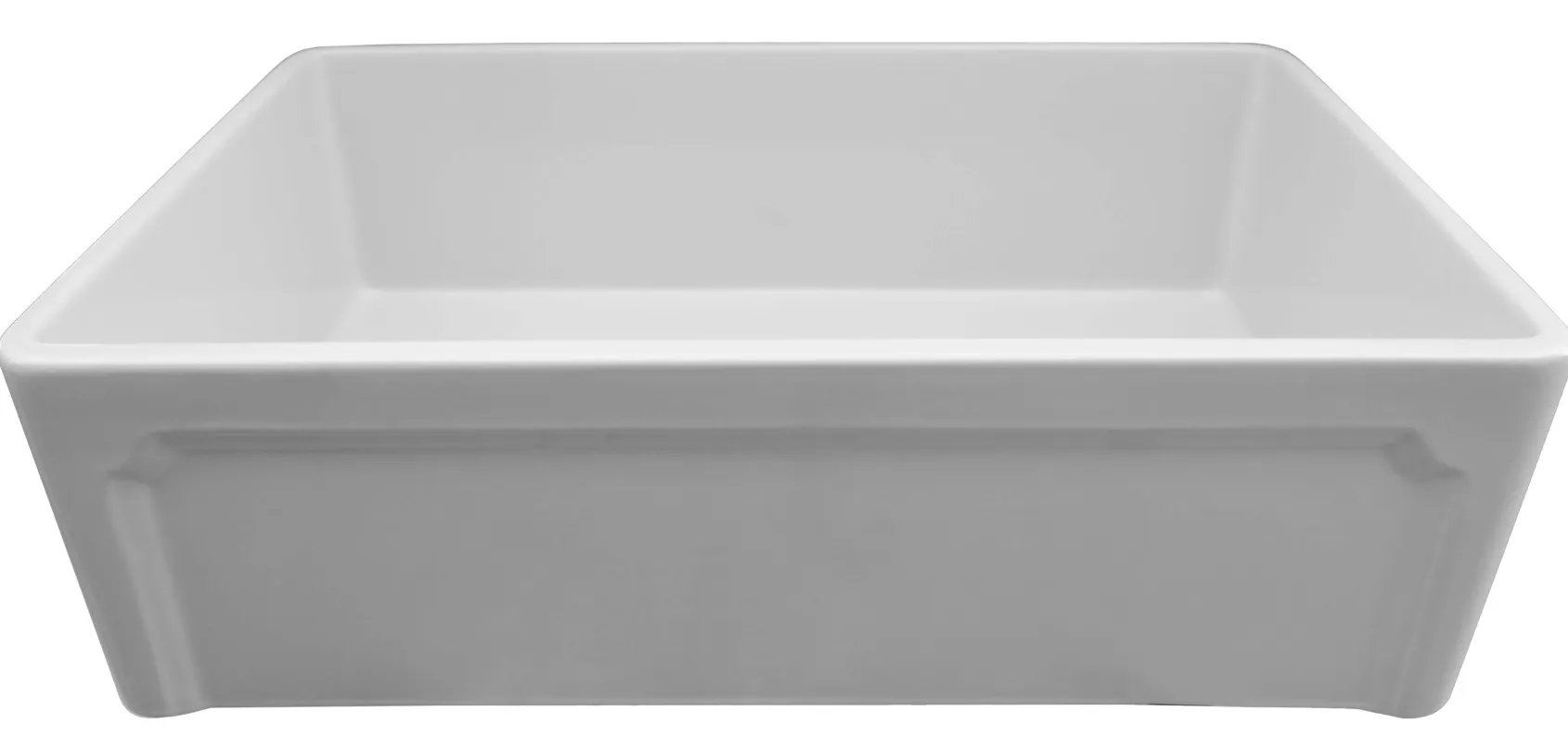 ALFI 30" Single Bowl Fireclay Farmhouse Apron Sink, White, AB3020SB-W