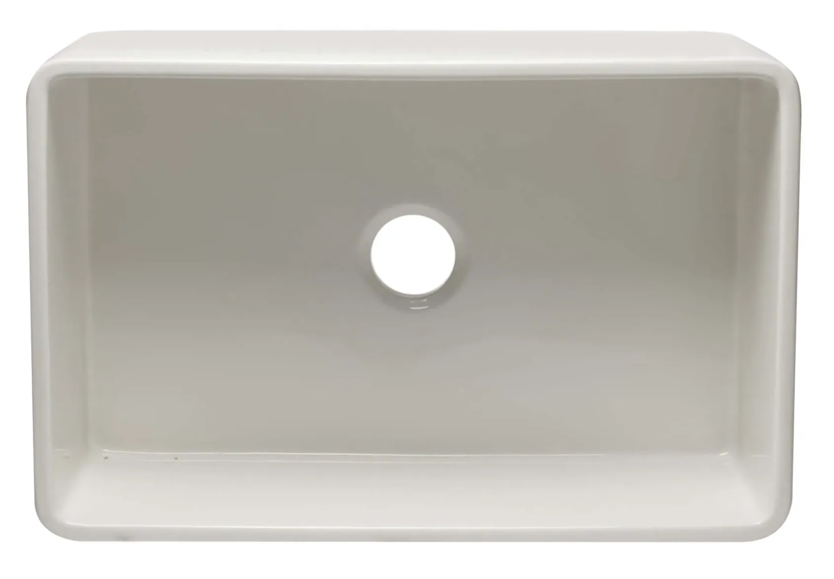 ALFI 30" Single Bowl Fireclay Farmhouse Apron Sink, White, AB3020SB-W