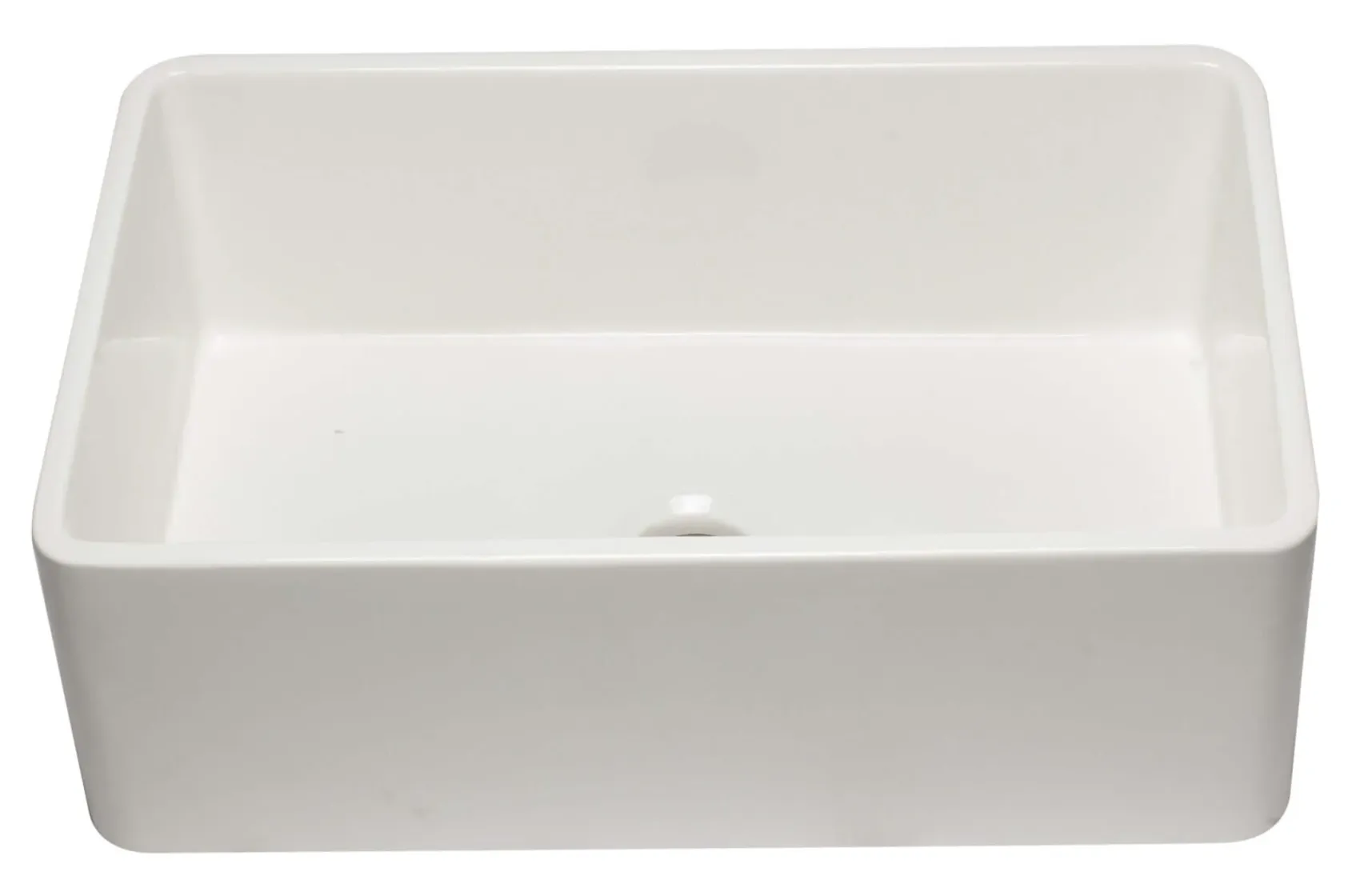 ALFI 30" Single Bowl Fireclay Farmhouse Apron Sink, White, AB3020SB-W