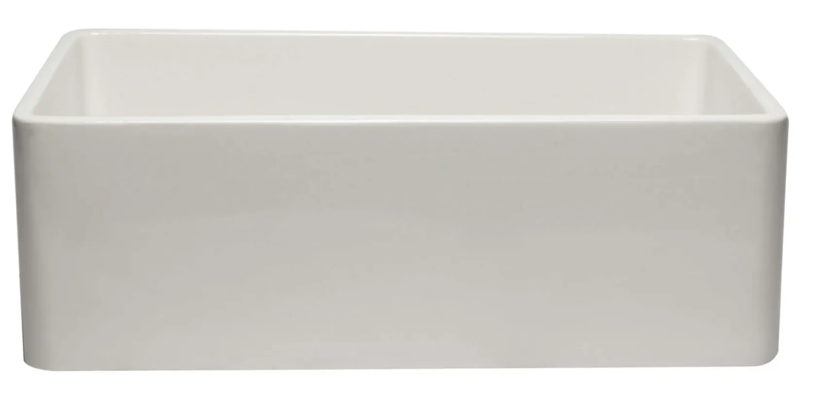 ALFI 30" Single Bowl Fireclay Farmhouse Apron Sink, White, AB3020SB-W
