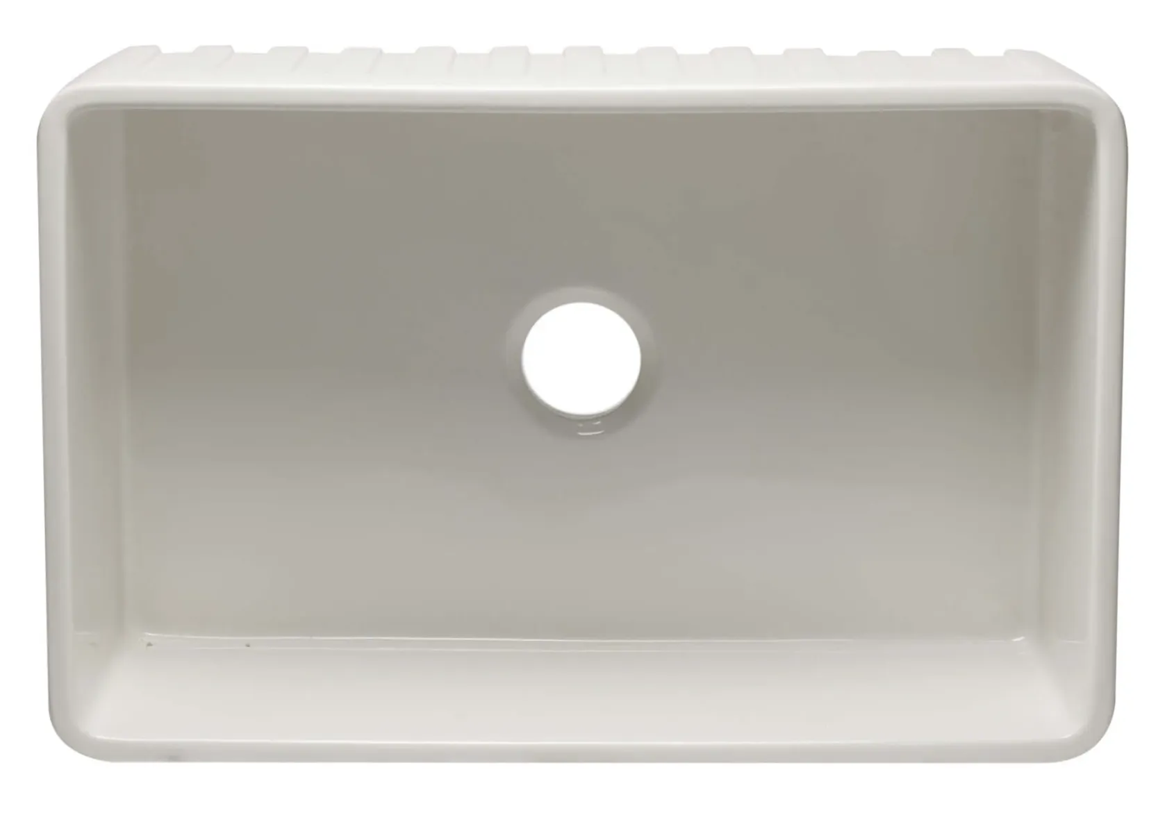 ALFI 30" Single Bowl Fireclay Farmhouse Apron Sink, White, AB3020SB-W