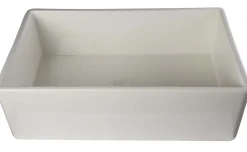 ALFI 33" Single Bowl Fireclay Farmhouse Apron Sink, Biscuit, AB533-B